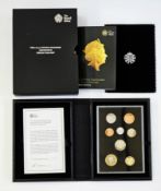 Royal Mint Proof Set, 2015 The Definitive Collection, consisting of 8 coins, two pounds (