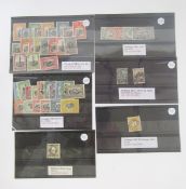 Stamps of Portugal: Various higher catalogue value issues on 9 stock cards from 1867 10r orange