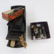 Quantity of optical items, lenses, John J Griffin Planiscope & Sons boxed lenses and similar items