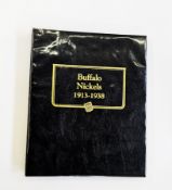 Whitman Folder of Buffalo Nickels, containing 24 coins, dates within the folder consist of 1915,