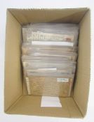 Stamps of Imperial Russia: Box of over 150 postcards, 1900-1917, full of postal history of the
