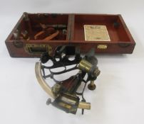 Heath & Co Ltd Crayford, London sextant, Class A, No.8106, 7