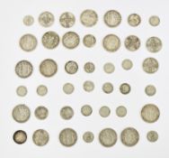 Large quantity of English pre 1920's coinage, some coins better than scrap, many Edward VII half