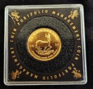 2014, 1/4 Krugerrand, Paul Kruger left, rev. Springbok Antelope with date either side, purchased