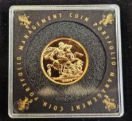 Elizabeth II, 2014 Sovereign, Brilliant Uncirculated, Coronated head right, rev. St George & Dragon