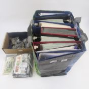 USA Stamps: Large carrier bag of 8 albums/stock book - 7 of country-wide Bureau pre-cancels, one