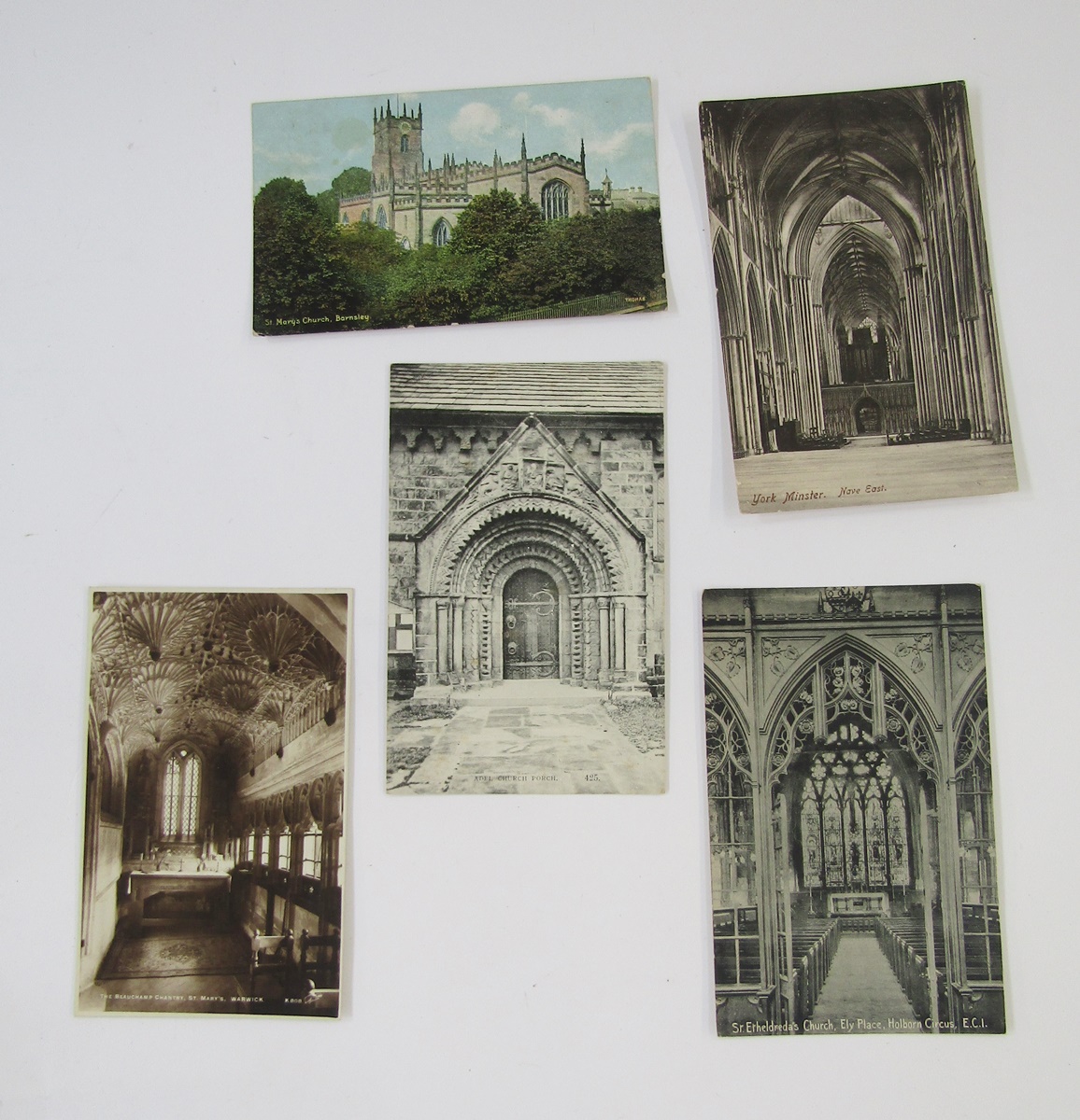 Quantity of vintage postcards including continental and rest of the world, caves and churches, - Image 5 of 8