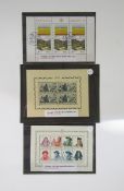 Stamps of Portugal: Three mini-sheets, 1945 Portuguese castles SG MS996a cat £300, 1947 Regional