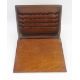 Oak stationery rack with sloping front, serpentine dividers to the interior, 34cm wide x 15cm deep x - Image 6 of 6
