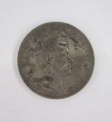 Italian States, Sardinia 5 Lire - Carlo Alberto, 1849 bare head right, date below, rev. Crowned