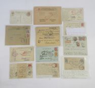 Stamps of Russia: Carton of some 100 covers and postcards of 1890s to 1917 Imperial period with much