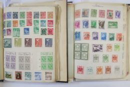 World stamps: Box of 3 full black Barclay Classic albums (A to Z), 9 Princess Diana 21st Birthday