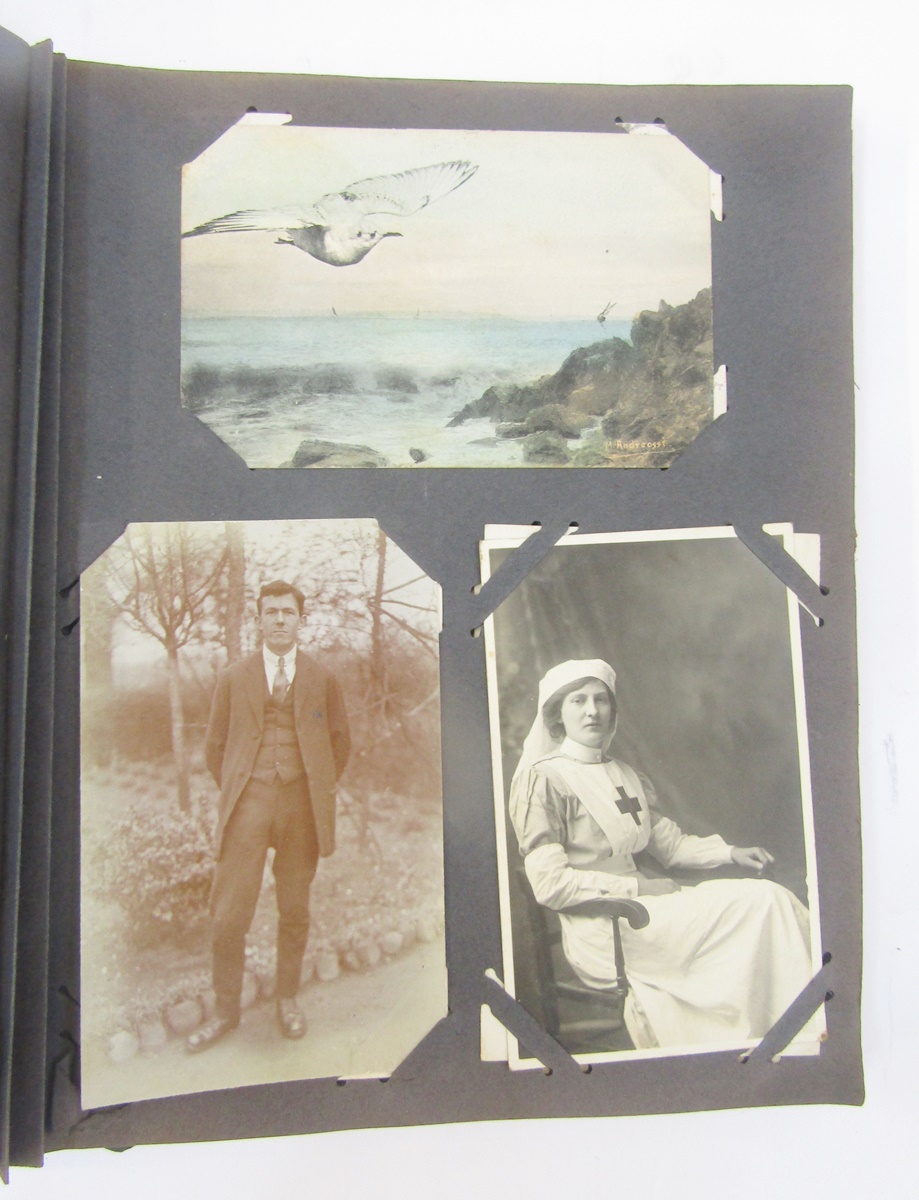 Two albums of postcards to include Black Cats, greetings cards, topographical and portrait, and - Image 10 of 15
