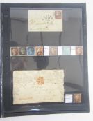 GB Stamps: Large 60-page ‘PRINZ’ A4 stock book over 2/3rds full of QV used line engraved from 1/2d