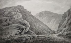 Attributed to Captain David Robertson (Fl. 1780-1805) Watercolour en grisaille 