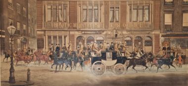 C. R. Stock after Harrington Bird Aquatint engraving 