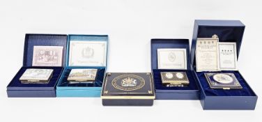 Five Halcyon Days commemorative enamel boxes including Her Majesty the Queen on her Diamond Jubilee,