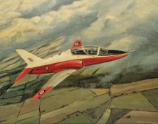 Terry Harrison (20th century) Oil on board 