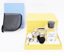 Boxed Acqua Di Prima perfume set comprising a 500ml bottle of eau de cologne (approximately one