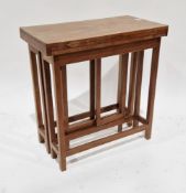 Fred Francis Foster (20th century Cotswold School) metamorphic walnut occasional table, the top with