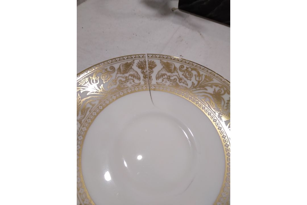 Wedgwood bone china 'Gold Florentine' pattern part tea and coffee service, printed gold marks, - Image 2 of 3