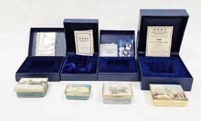 Four Halcyon Days enamel boxes, including Venice the Bridge of Sighs by JMW Turner, no.125 of 150,