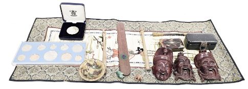 Mixed lot of collectables including Spink 1953 coin set, various other mainly pre-decimal British