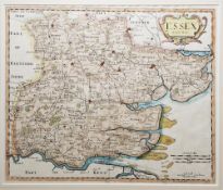 After Robert Morden Three hand-coloured engraved maps to include 