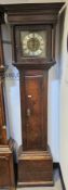 Late 17th/early 18th century 30-hour oak longcase clock, the 10