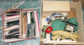 Mixed lot of collectables including Trix Express 00 gauge passenger train set, walking sticks,