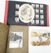 Two albums of photographs, invitations and other ephemera, the first album mainly relating to a Dr C