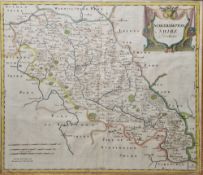 Robert Morden (1650-1703) Three hand-coloured engraved maps to include 
