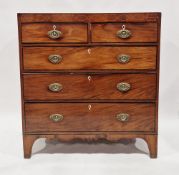 Early 19th century mahogany crossbanded and satinwood inlaid chest of two short over three long