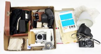 Large collection of cameras, photography equipment and accessories including Asahi Pentax