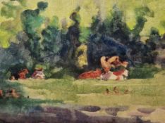 Fred Stratton (1870-1960) Watercolour 