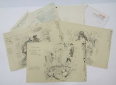 Gilbert Spencer RA (1892-1979) Archive of pen and ink illustrations (illustrations c1950), stories