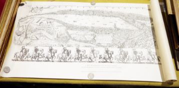 Four rolled reproduction maps of London and Marylebone, largest approximately 119cm x 68cm
