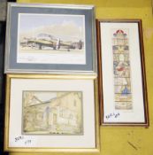 Jeremy King (b.1933) limited edition print no. 151/200, image measures 51cm x 35cm together with Roy