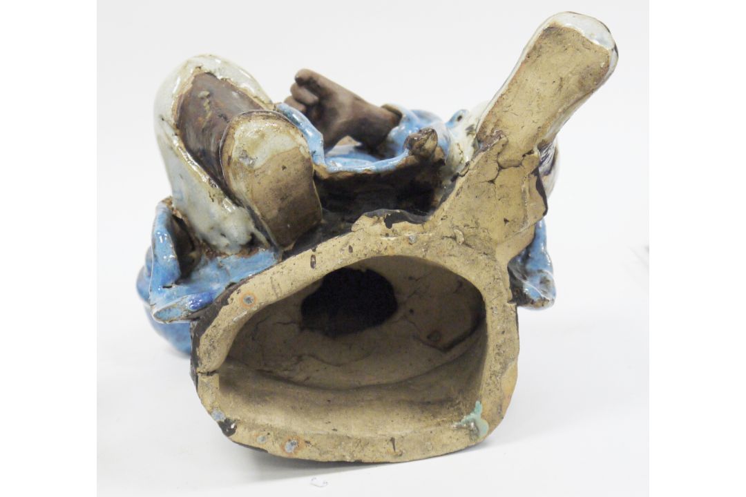 Two ceramic figures of Chinese figures, possibly fishermen (lacking rods) (2)  Condition Report - Image 11 of 11