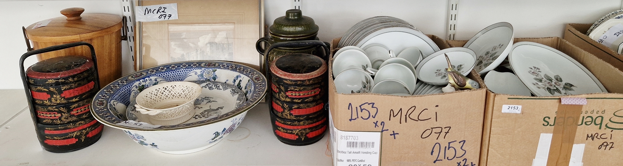 RC Japan part dinner service to include dinner plates, bowls, platters, serving bowls, gravy