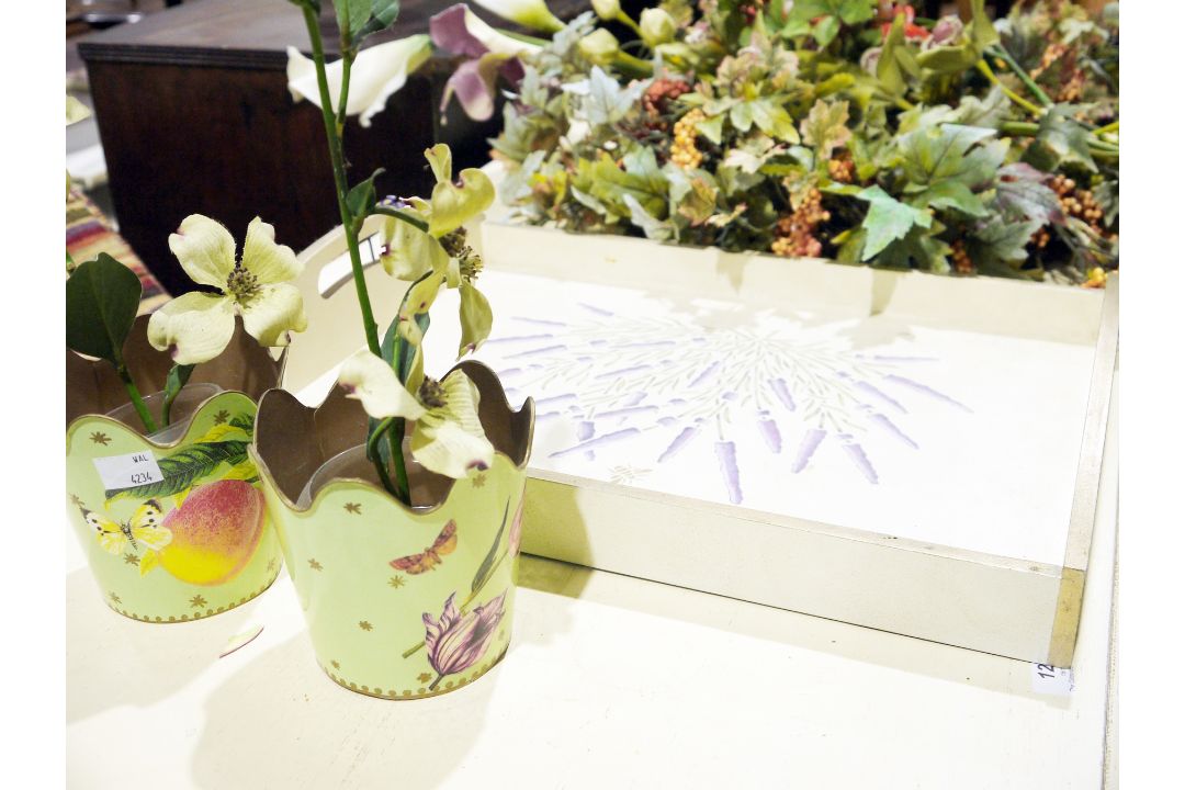 Large quantity of faux-flowers to include orchids, autumn berries, a pair of table posies, two - Image 2 of 2