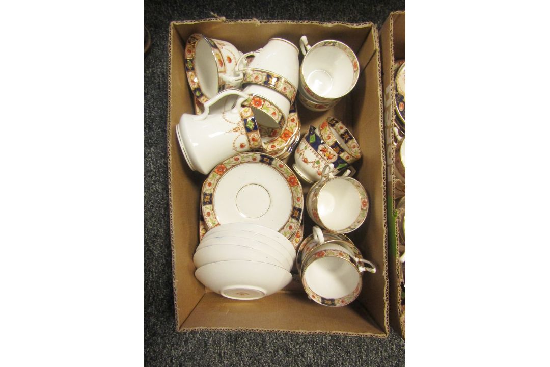 Collection of 19th century fluted teaware, a collection of various early 20th century imari - Image 2 of 4