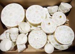 Minton 'Vanessa' part service to include coffee cups and saucers, fish plates, side plates, bowls,