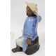 Two ceramic figures of Chinese figures, possibly fishermen (lacking rods) (2)  Condition Report - Image 3 of 11