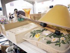 Baby gowns, a parian-style group of a gentleman playing a guitar watched by a lady, a