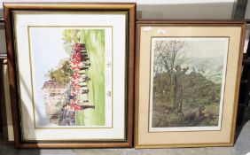 Brian C Lancaster, signed limited edition print titled ' Beating Retreat ', no. 36/500, signed by