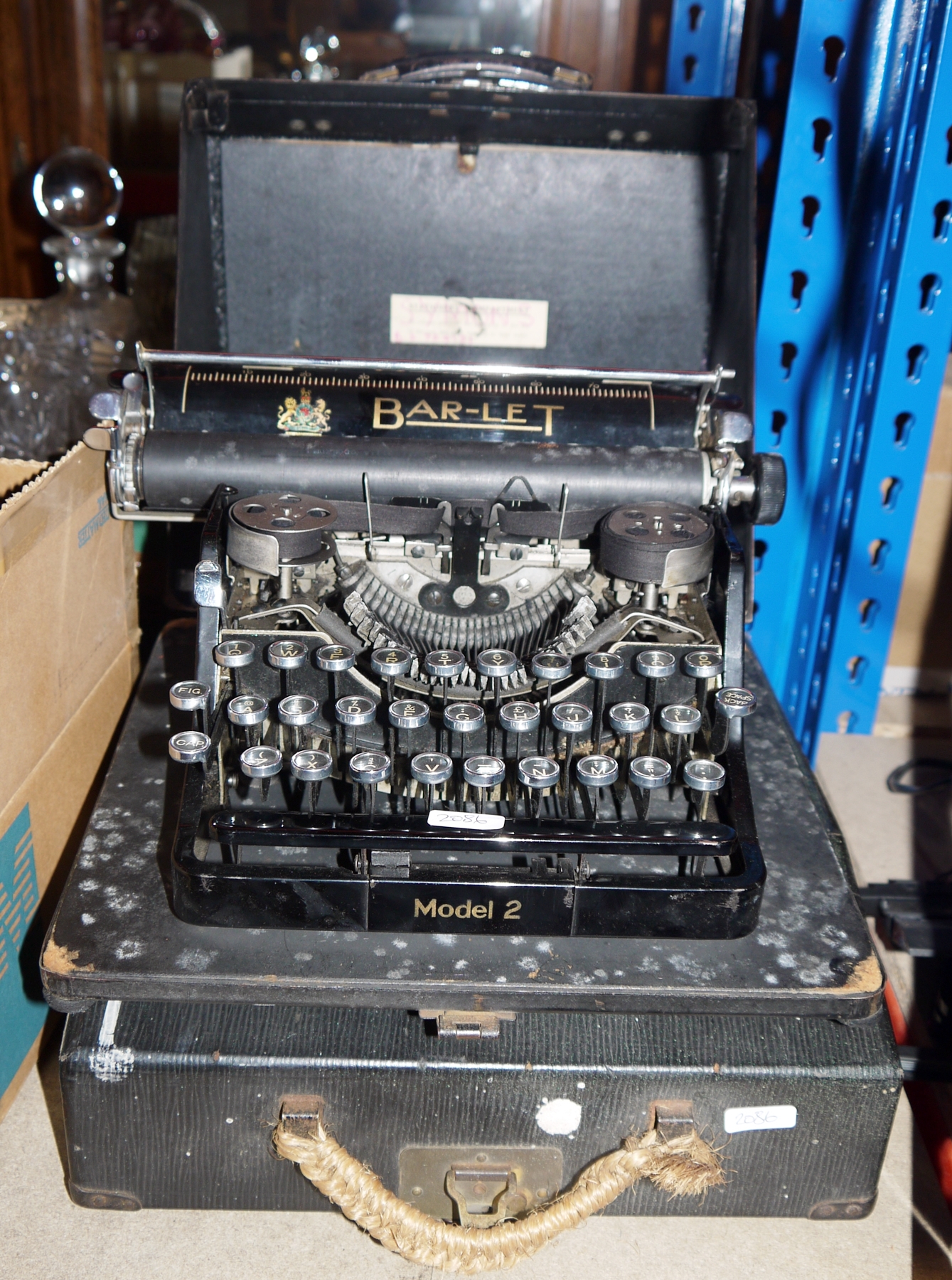 Large lot of collectable items including vintage Bulmer duplicator, two vintage typewriters, Elite