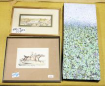 Damien Clarke (20th century) Acrylic on canvas 