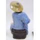 Two ceramic figures of Chinese figures, possibly fishermen (lacking rods) (2)  Condition Report - Image 6 of 11