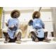 Two ceramic figures of Chinese figures, possibly fishermen (lacking rods) (2)  Condition Report - Image 1 of 11